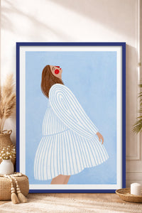 HOMEPACK Ahşap Çerçeveli Tablo Çerçeveli Poster Sanatsal Modern Duvar Dekoru TK-848