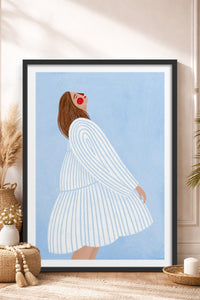 HOMEPACK Ahşap Çerçeveli Tablo Çerçeveli Poster Sanatsal Modern Duvar Dekoru TK-848