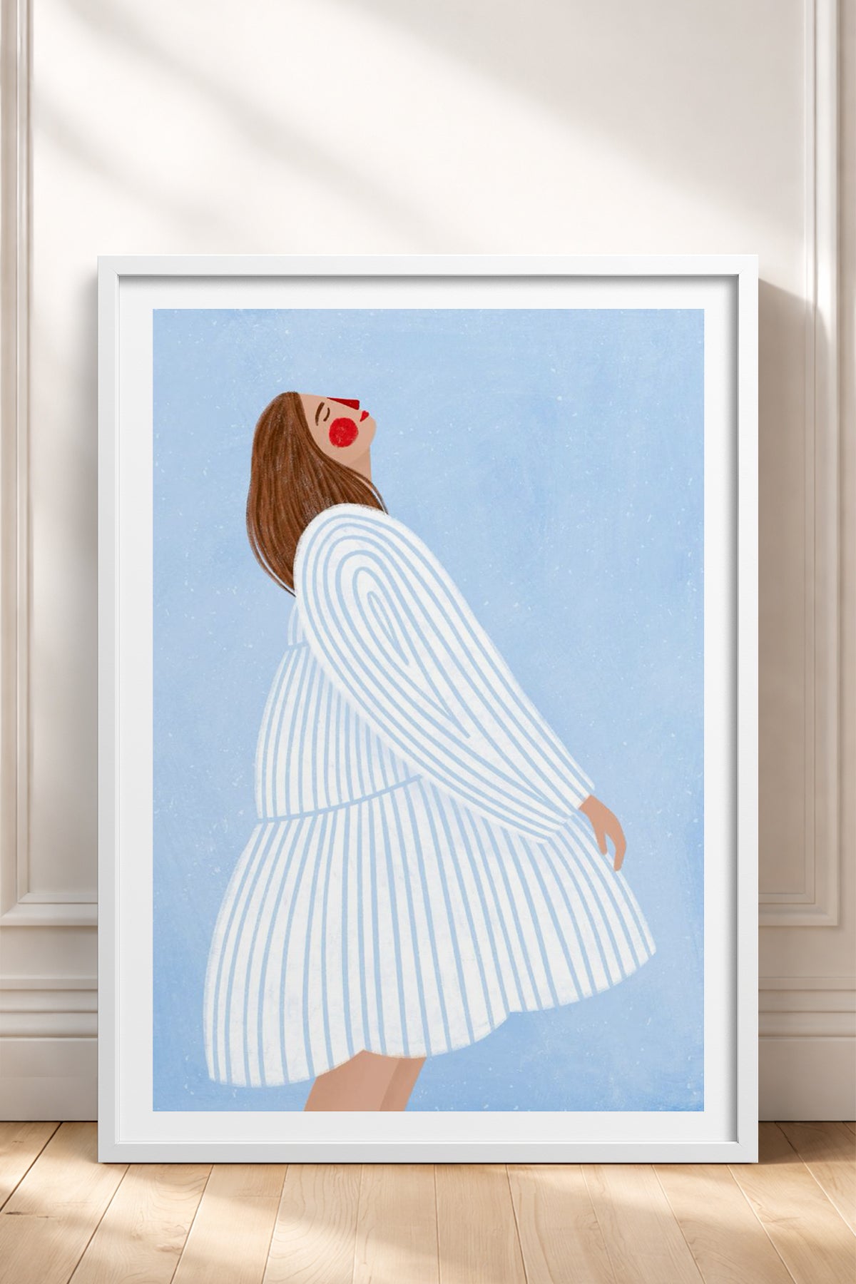 HOMEPACK Ahşap Çerçeveli Tablo Çerçeveli Poster Sanatsal Modern Duvar Dekoru TK-848