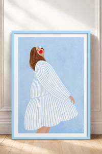 HOMEPACK Ahşap Çerçeveli Tablo Çerçeveli Poster Sanatsal Modern Duvar Dekoru TK-848