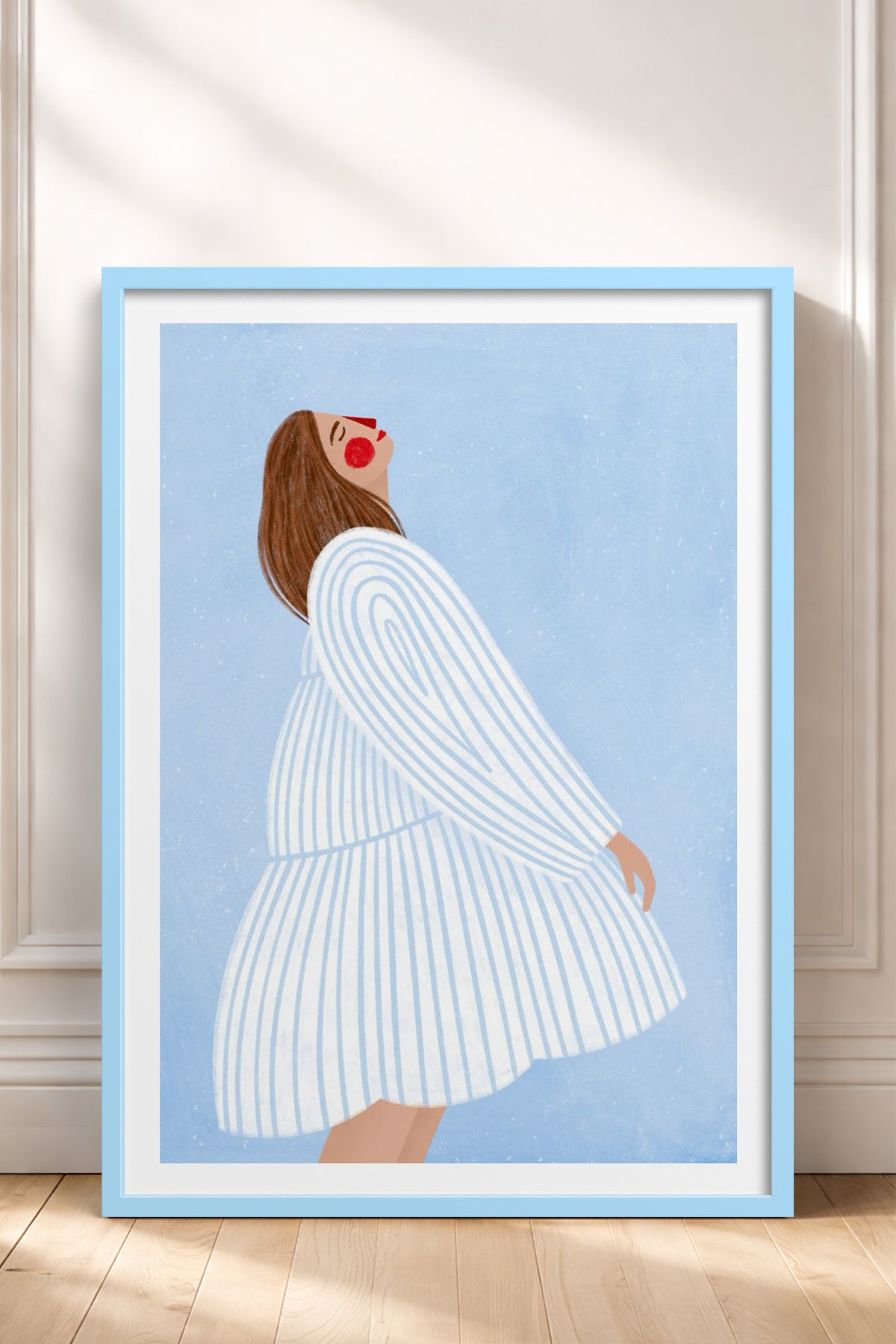 HOMEPACK Ahşap Çerçeveli Tablo Çerçeveli Poster Sanatsal Modern Duvar Dekoru TK-848
