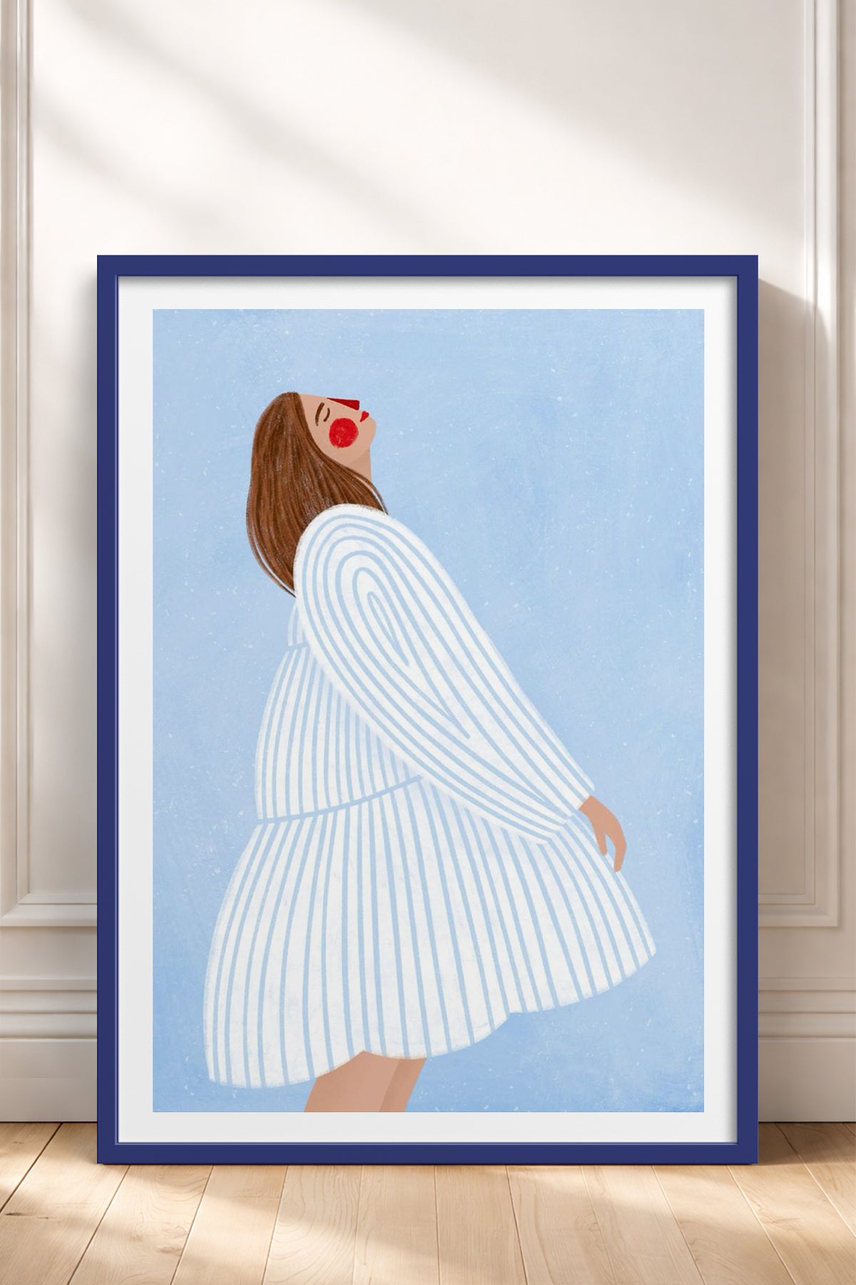 HOMEPACK Ahşap Çerçeveli Tablo Çerçeveli Poster Sanatsal Modern Duvar Dekoru TK-848