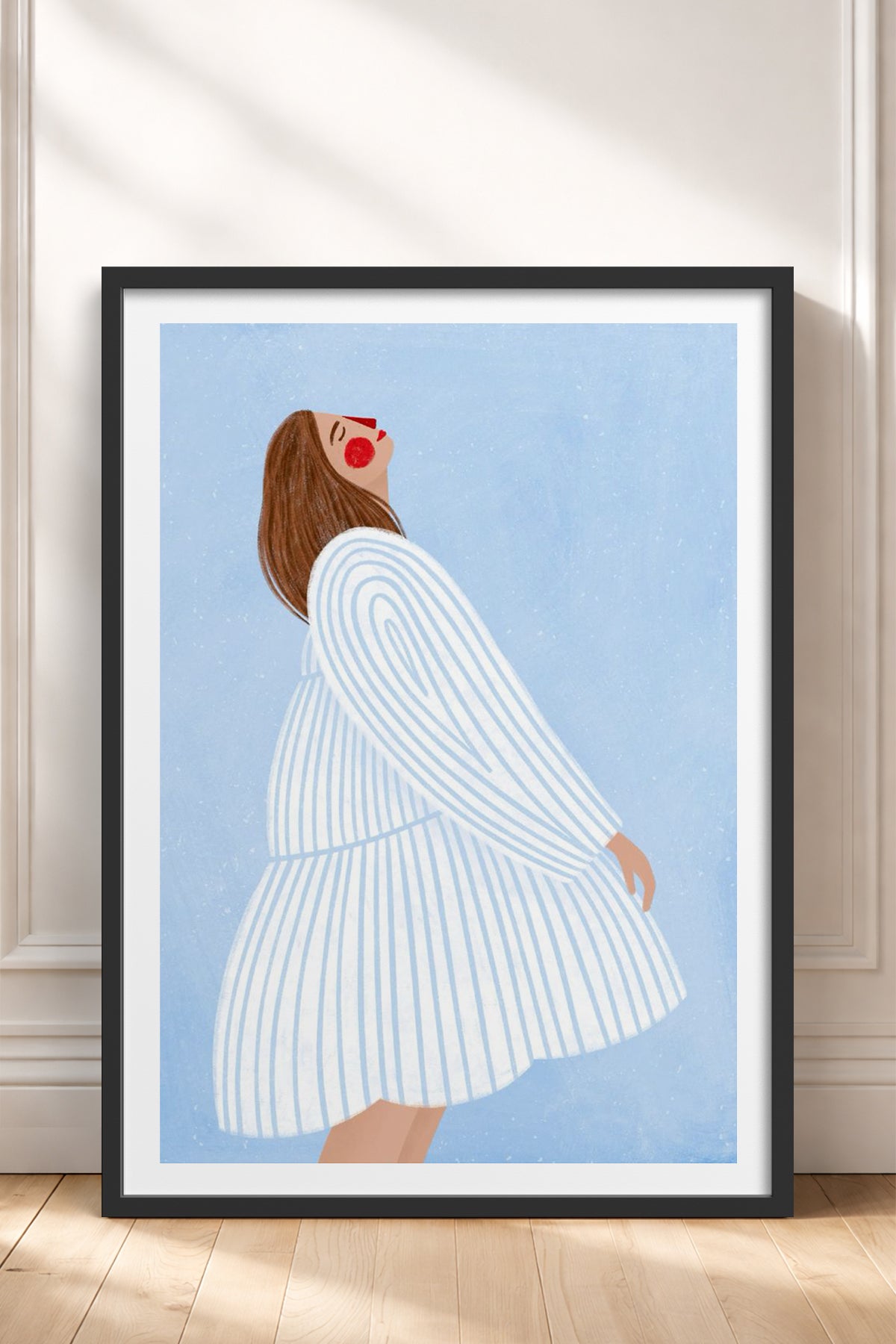 HOMEPACK Ahşap Çerçeveli Tablo Çerçeveli Poster Sanatsal Modern Duvar Dekoru TK-848