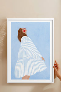 HOMEPACK Ahşap Çerçeveli Tablo Çerçeveli Poster Sanatsal Modern Duvar Dekoru TK-848