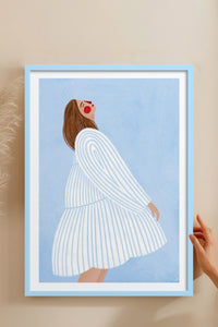 HOMEPACK Ahşap Çerçeveli Tablo Çerçeveli Poster Sanatsal Modern Duvar Dekoru TK-848