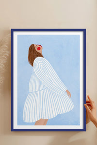 HOMEPACK Ahşap Çerçeveli Tablo Çerçeveli Poster Sanatsal Modern Duvar Dekoru TK-848