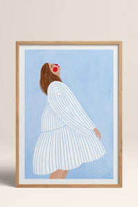 HOMEPACK Ahşap Çerçeveli Tablo Çerçeveli Poster Sanatsal Modern Duvar Dekoru TK-848
