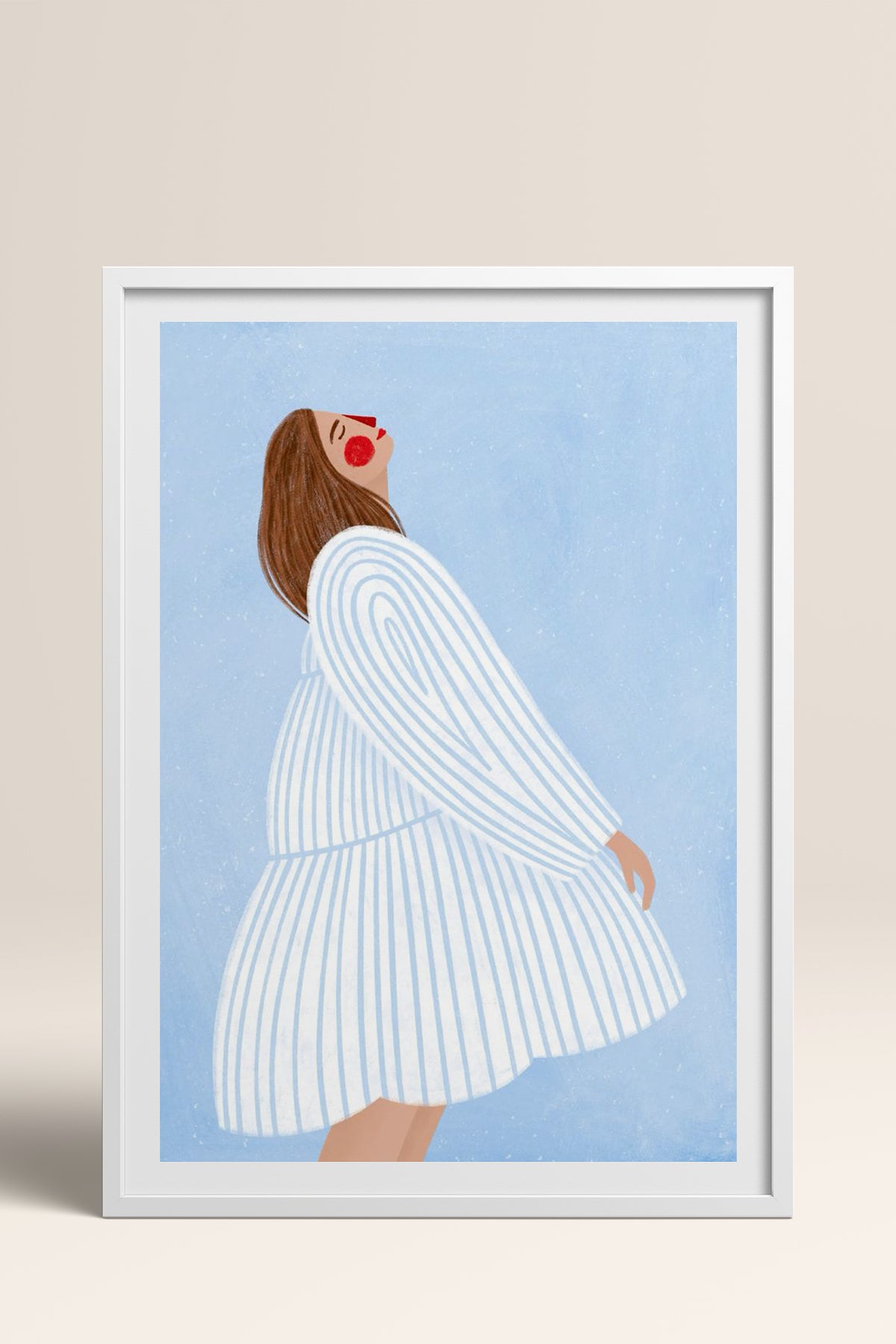 HOMEPACK Ahşap Çerçeveli Tablo Çerçeveli Poster Sanatsal Modern Duvar Dekoru TK-848
