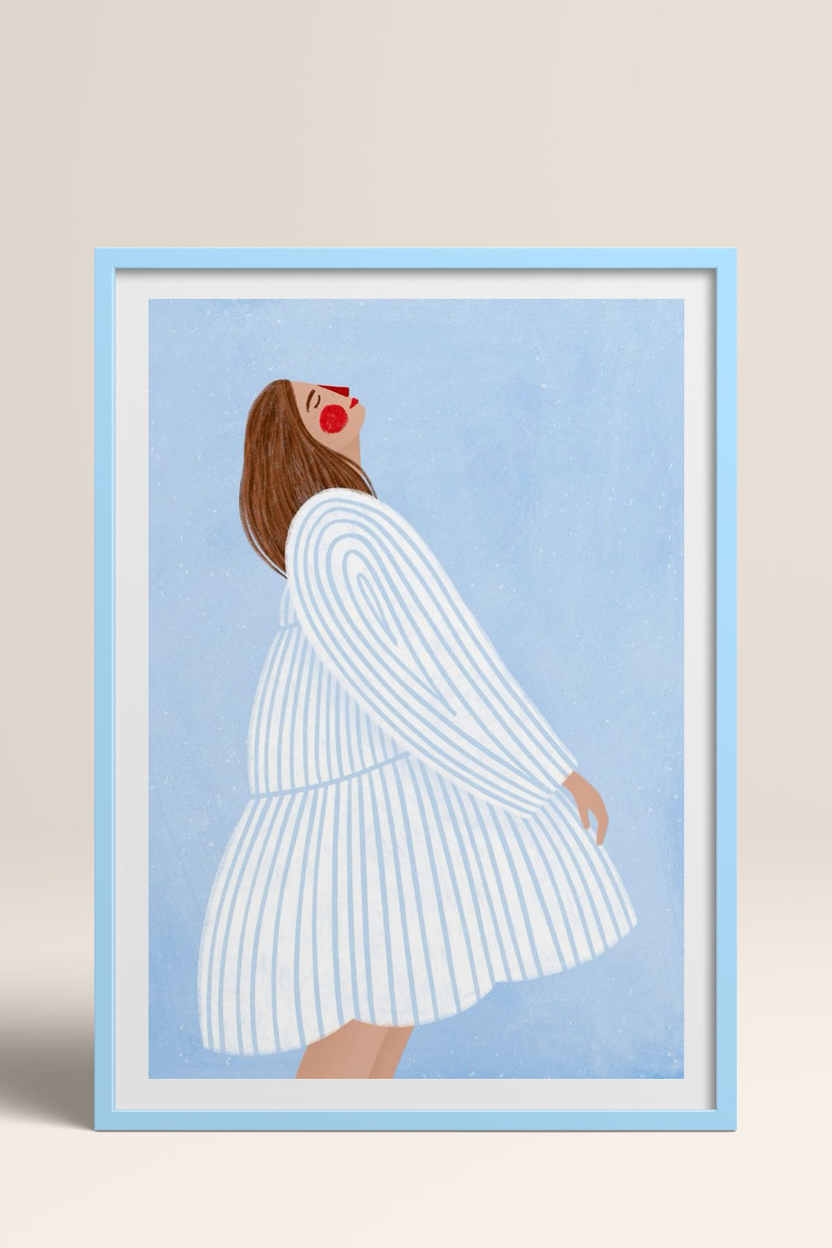 HOMEPACK Ahşap Çerçeveli Tablo Çerçeveli Poster Sanatsal Modern Duvar Dekoru TK-848
