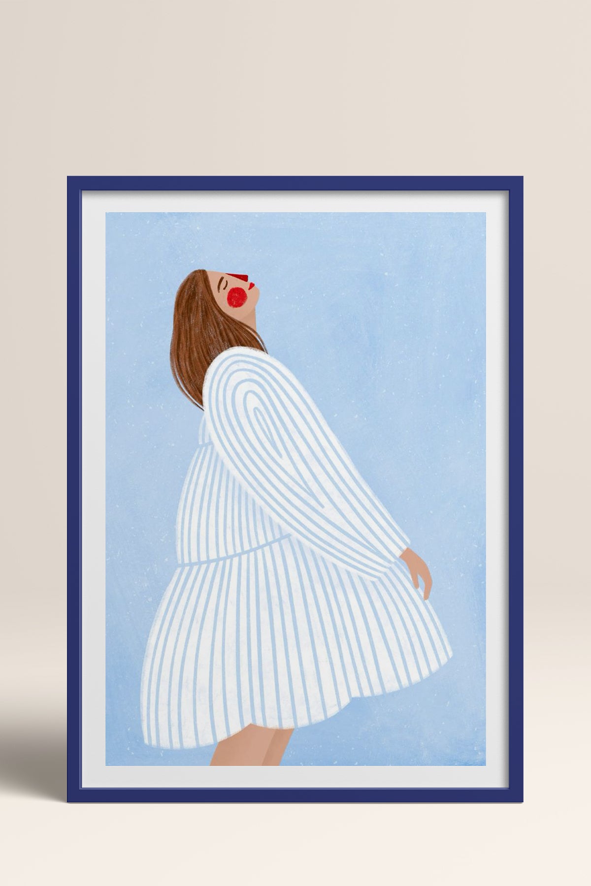HOMEPACK Ahşap Çerçeveli Tablo Çerçeveli Poster Sanatsal Modern Duvar Dekoru TK-848