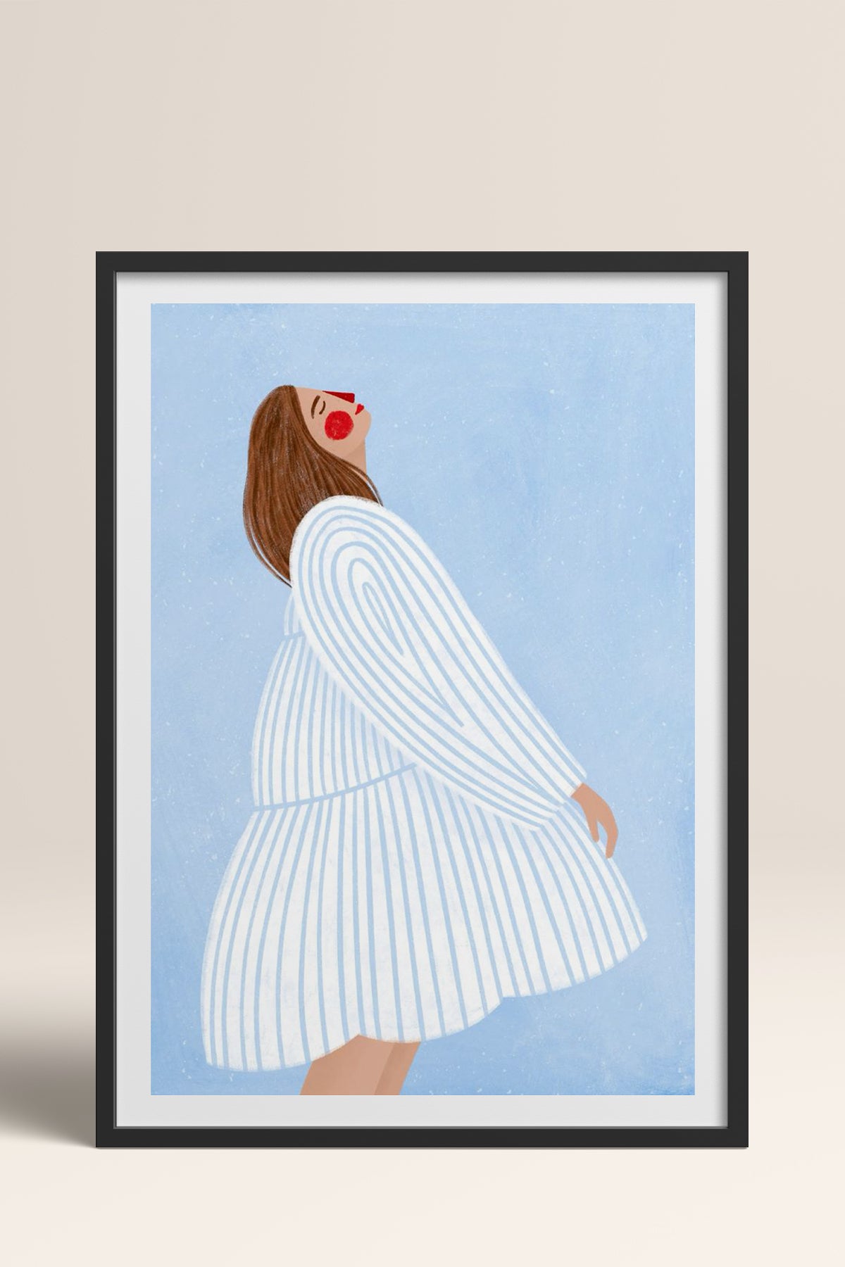 HOMEPACK Ahşap Çerçeveli Tablo Çerçeveli Poster Sanatsal Modern Duvar Dekoru TK-848