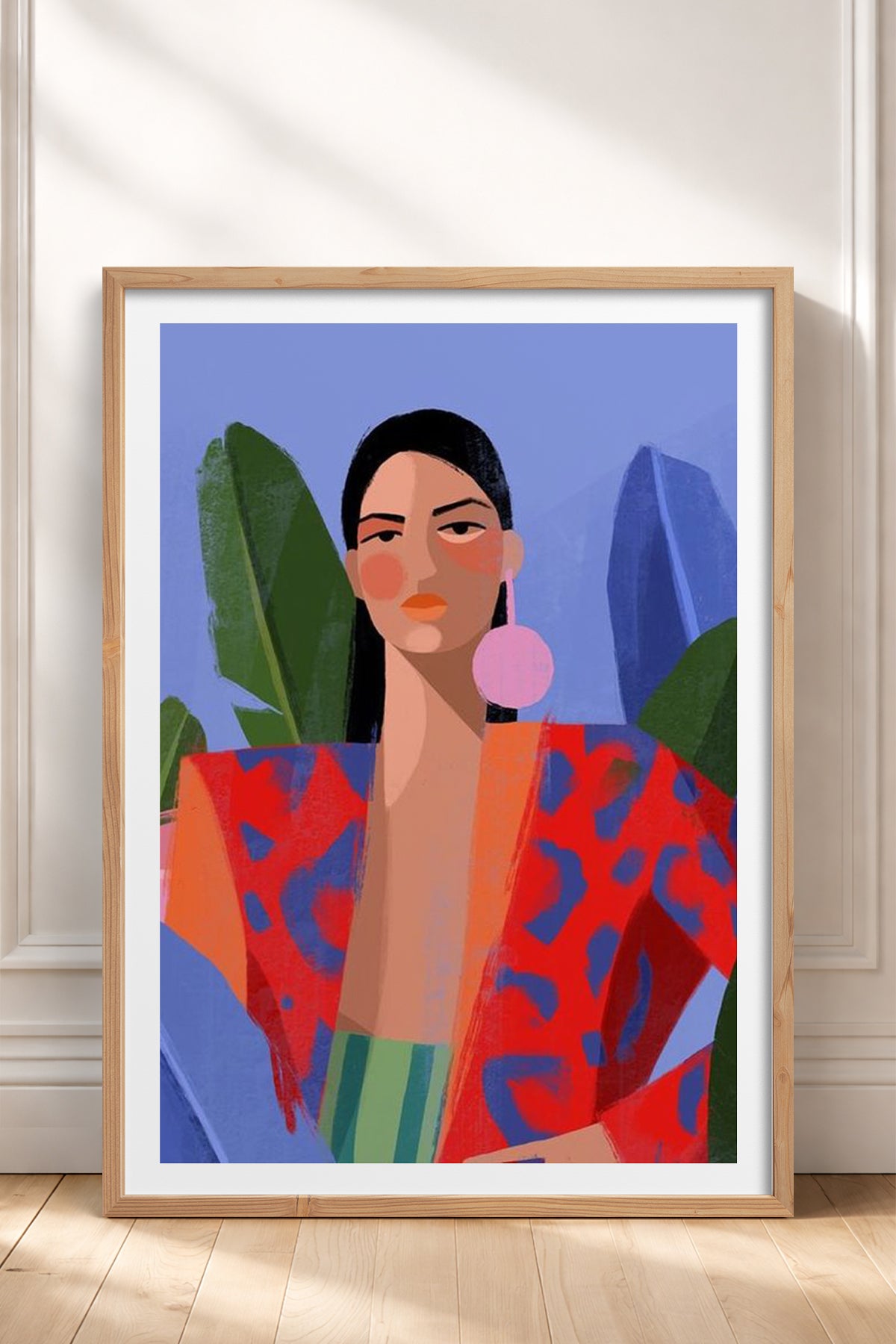 HOMEPACK Ahşap Çerçeveli Tablo Çerçeveli Poster Sanatsal Modern Duvar Dekoru TK-849