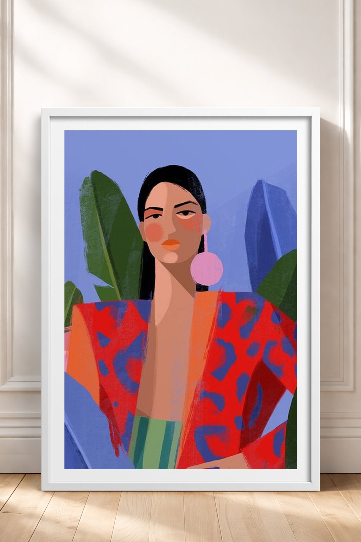HOMEPACK Ahşap Çerçeveli Tablo Çerçeveli Poster Sanatsal Modern Duvar Dekoru TK-849
