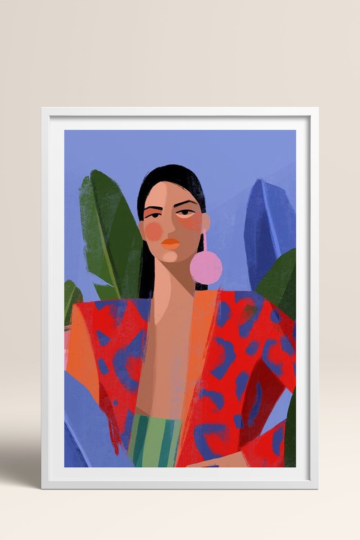 HOMEPACK Ahşap Çerçeveli Tablo Çerçeveli Poster Sanatsal Modern Duvar Dekoru TK-849