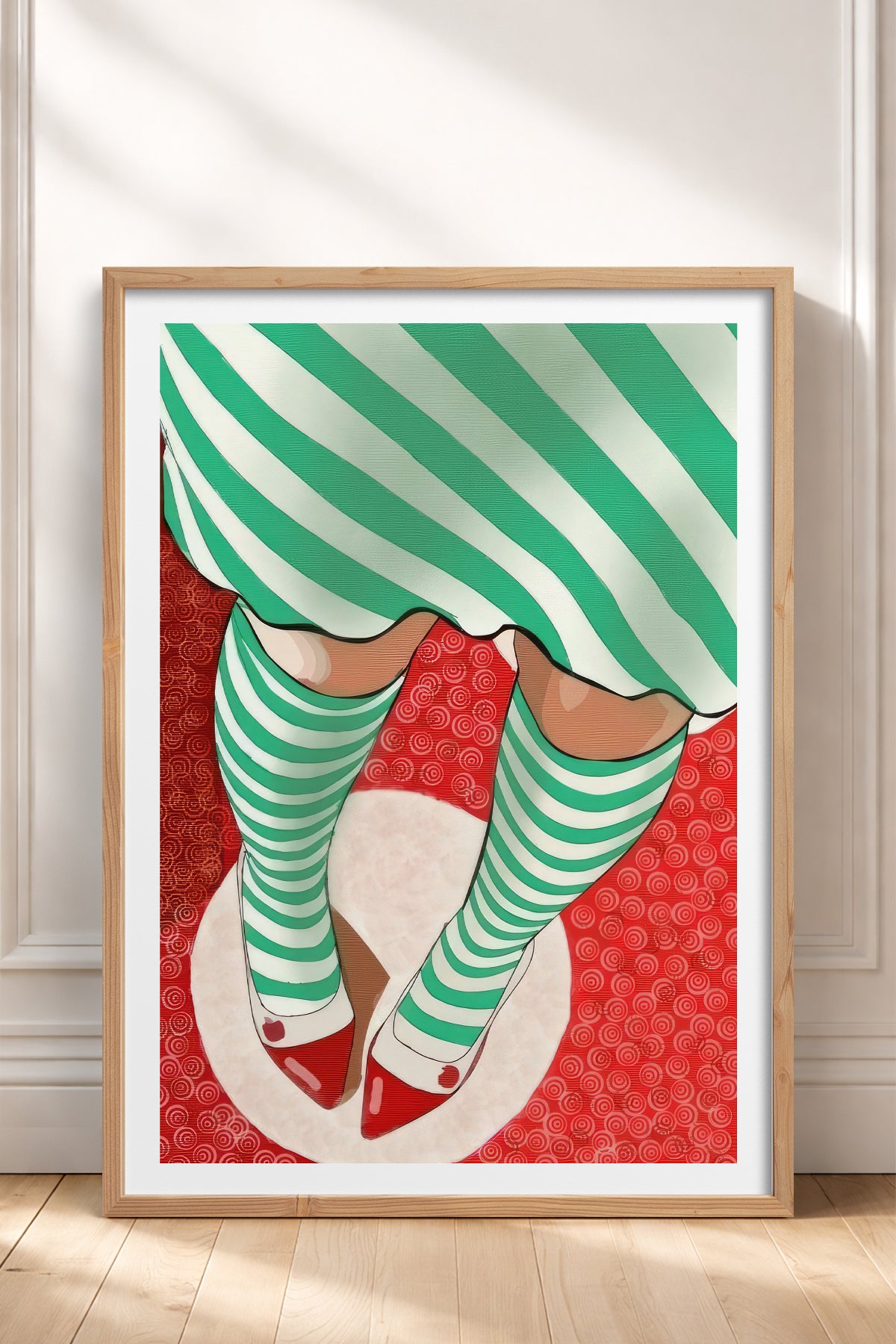 HOMEPACK Ahşap Çerçeveli Tablo Çerçeveli Poster Sanatsal Modern Duvar Dekoru TK-852