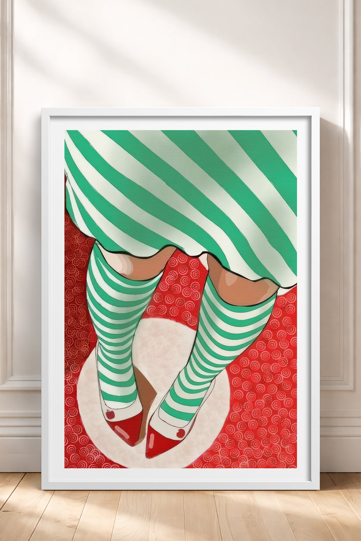HOMEPACK Ahşap Çerçeveli Tablo Çerçeveli Poster Sanatsal Modern Duvar Dekoru TK-852