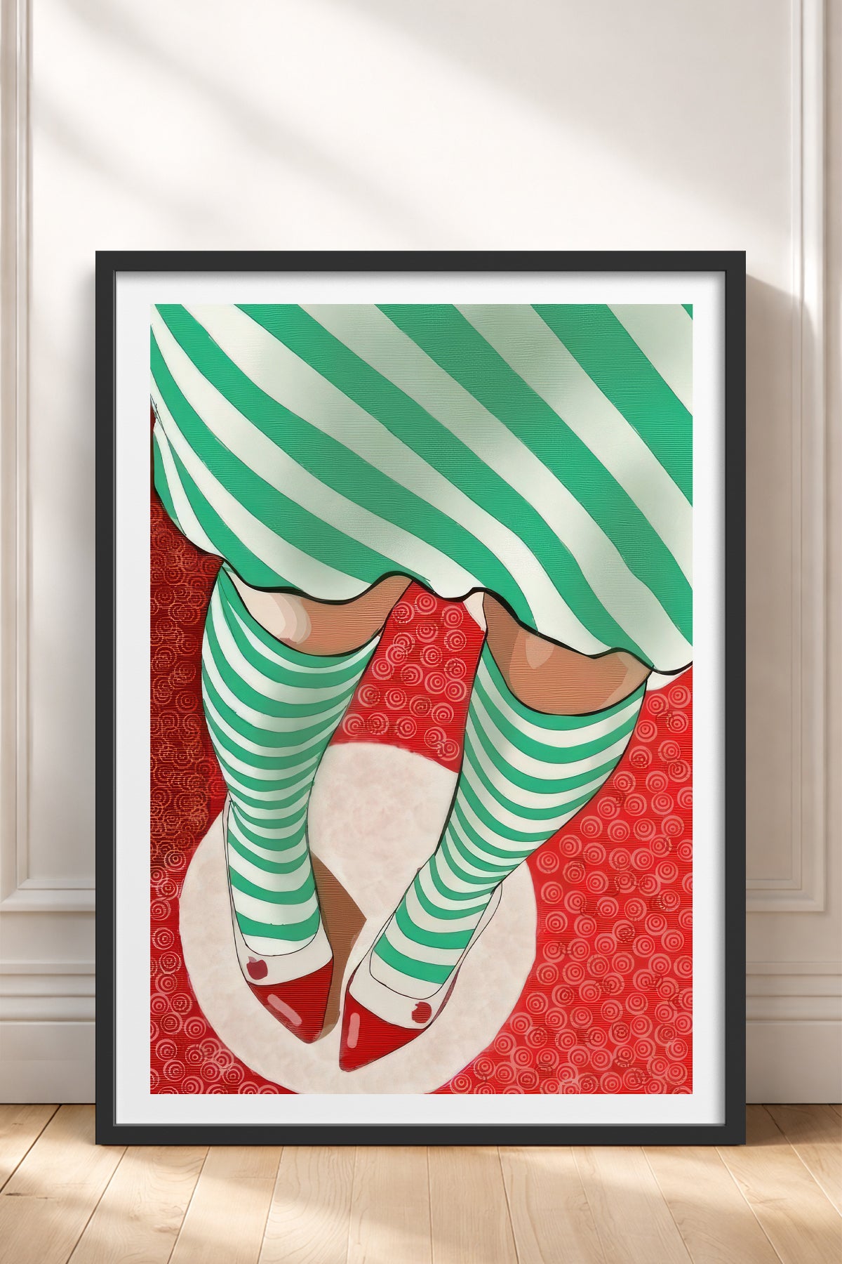 HOMEPACK Ahşap Çerçeveli Tablo Çerçeveli Poster Sanatsal Modern Duvar Dekoru TK-852