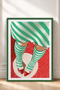 HOMEPACK Ahşap Çerçeveli Tablo Çerçeveli Poster Sanatsal Modern Duvar Dekoru TK-852