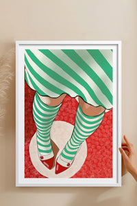 HOMEPACK Ahşap Çerçeveli Tablo Çerçeveli Poster Sanatsal Modern Duvar Dekoru TK-852
