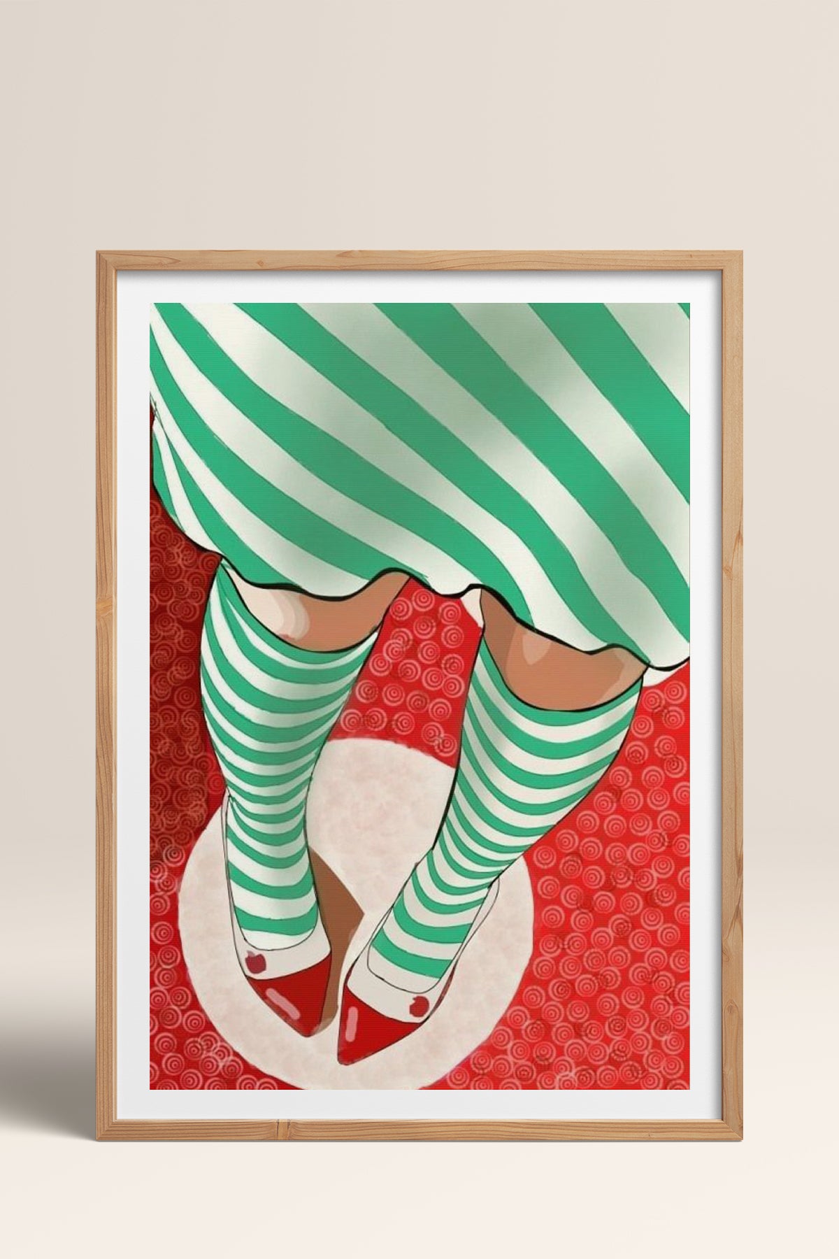 HOMEPACK Ahşap Çerçeveli Tablo Çerçeveli Poster Sanatsal Modern Duvar Dekoru TK-852