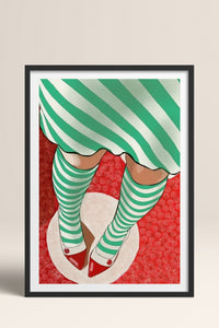 HOMEPACK Ahşap Çerçeveli Tablo Çerçeveli Poster Sanatsal Modern Duvar Dekoru TK-852