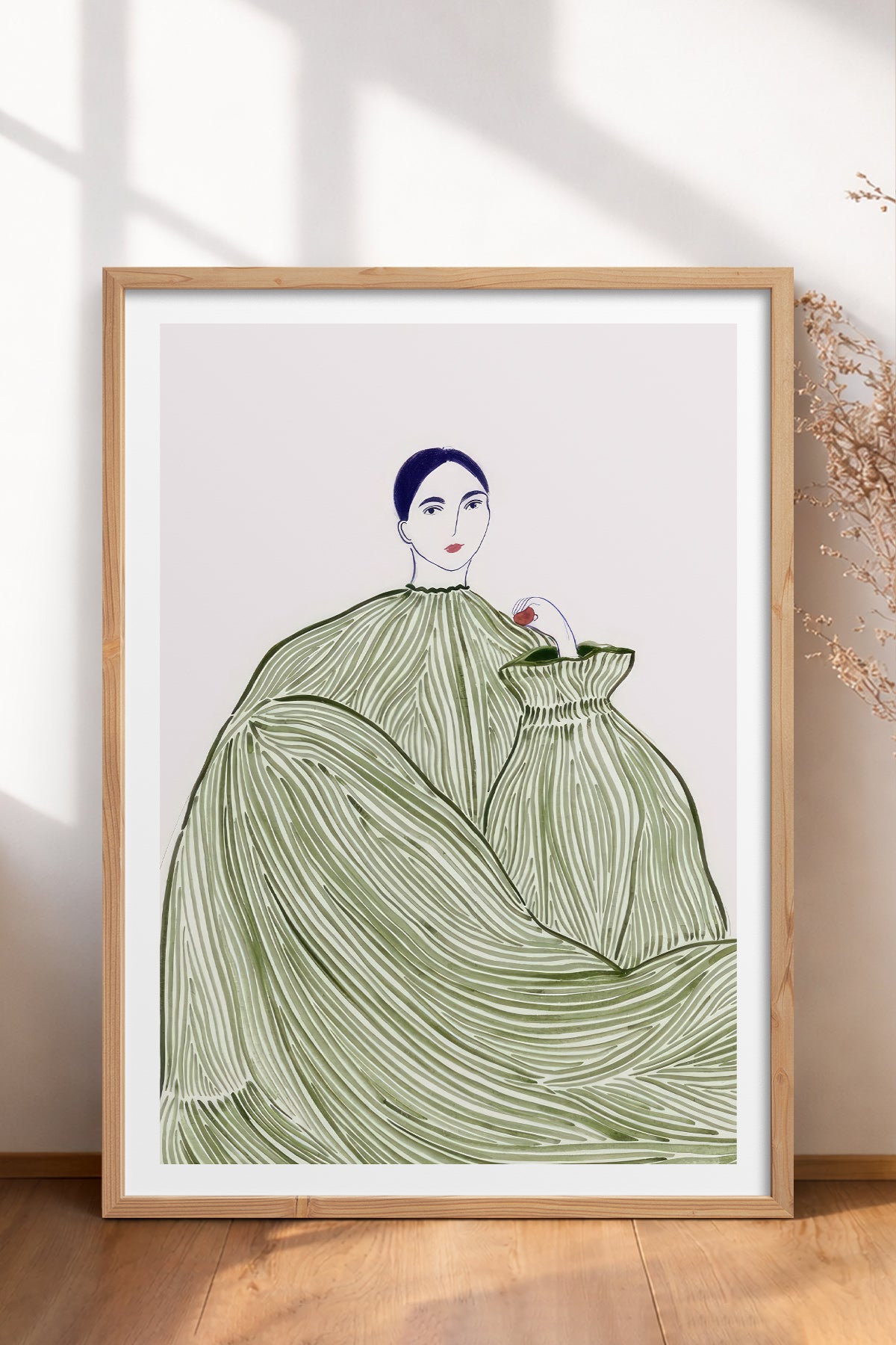 HOMEPACK Ahşap Çerçeveli Tablo Çerçeveli Poster Sanatsal Modern Duvar Dekoru TK-853