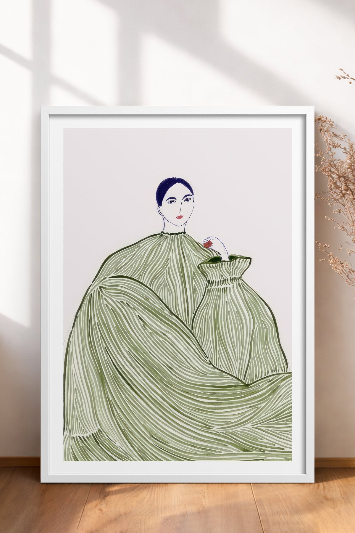 HOMEPACK Ahşap Çerçeveli Tablo Çerçeveli Poster Sanatsal Modern Duvar Dekoru TK-853