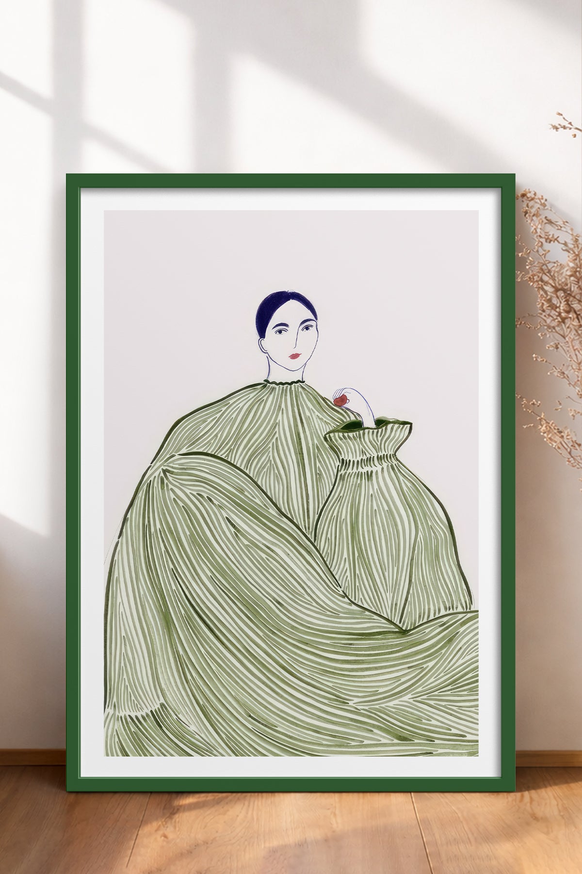HOMEPACK Ahşap Çerçeveli Tablo Çerçeveli Poster Sanatsal Modern Duvar Dekoru TK-853