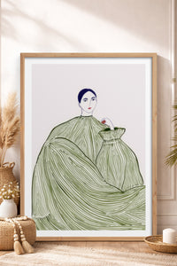 HOMEPACK Ahşap Çerçeveli Tablo Çerçeveli Poster Sanatsal Modern Duvar Dekoru TK-853