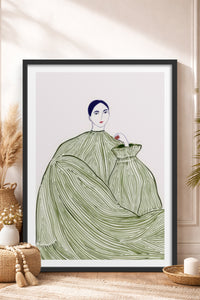 HOMEPACK Ahşap Çerçeveli Tablo Çerçeveli Poster Sanatsal Modern Duvar Dekoru TK-853