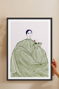 HOMEPACK Ahşap Çerçeveli Tablo Çerçeveli Poster Sanatsal Modern Duvar Dekoru TK-853