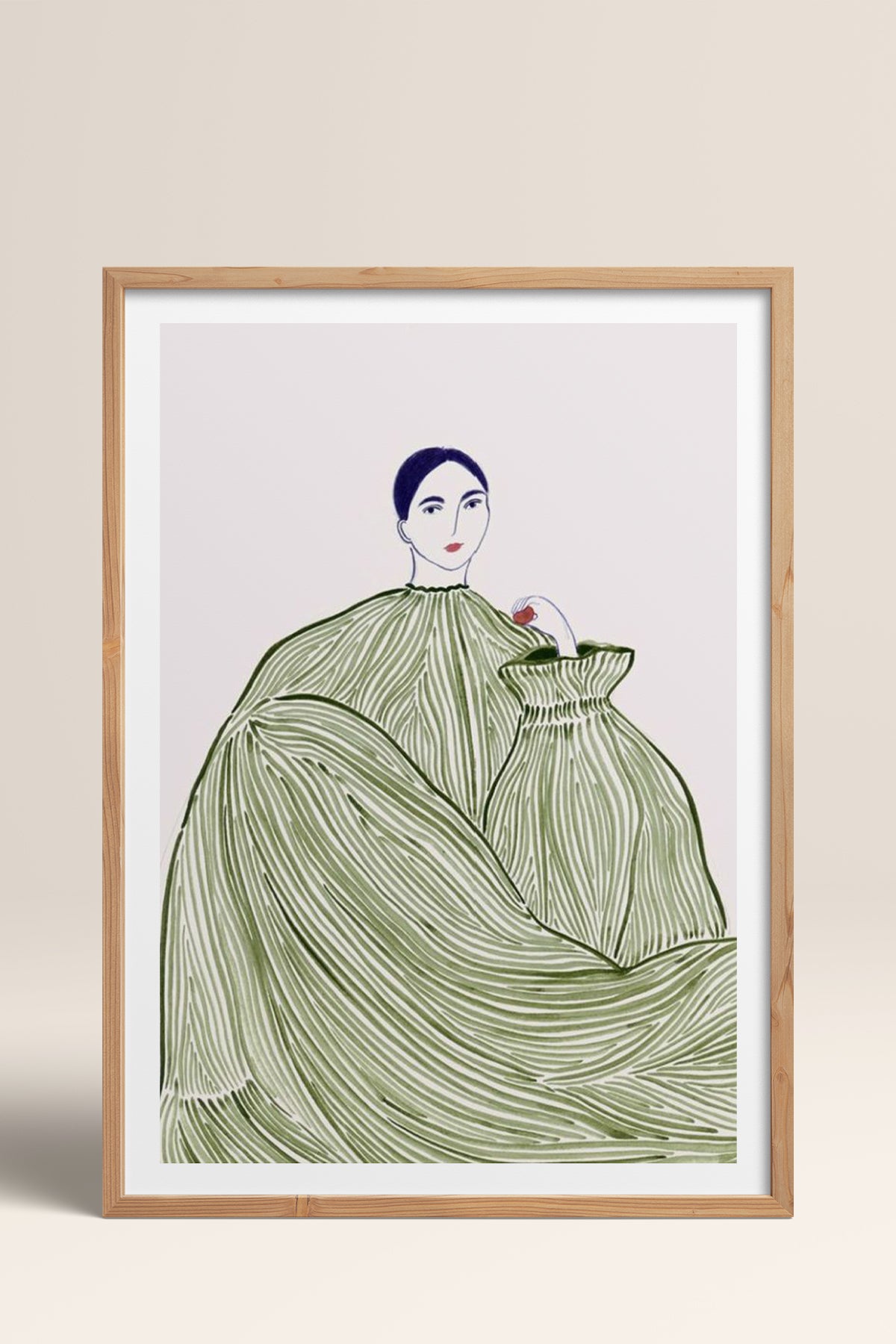 HOMEPACK Ahşap Çerçeveli Tablo Çerçeveli Poster Sanatsal Modern Duvar Dekoru TK-853