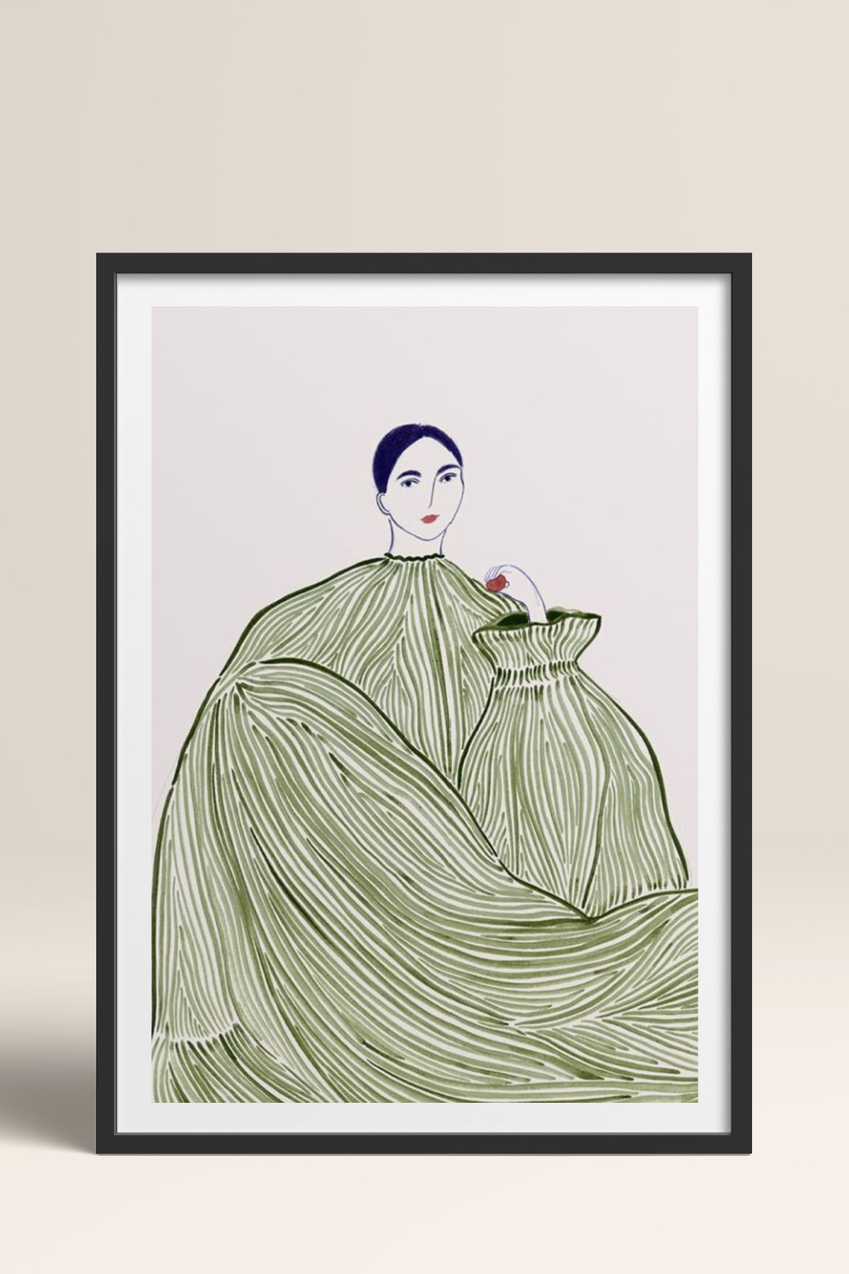 HOMEPACK Ahşap Çerçeveli Tablo Çerçeveli Poster Sanatsal Modern Duvar Dekoru TK-853
