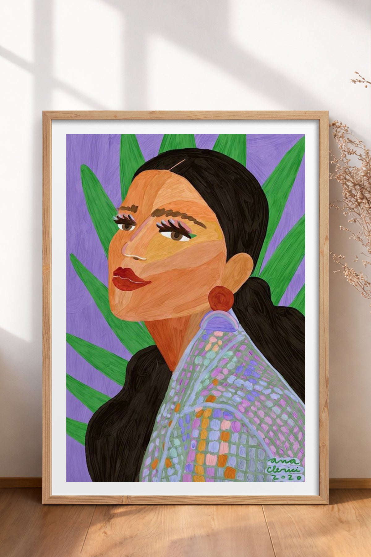 HOMEPACK Ahşap Çerçeveli Tablo Çerçeveli Poster Sanatsal Modern Duvar Dekoru TK-854