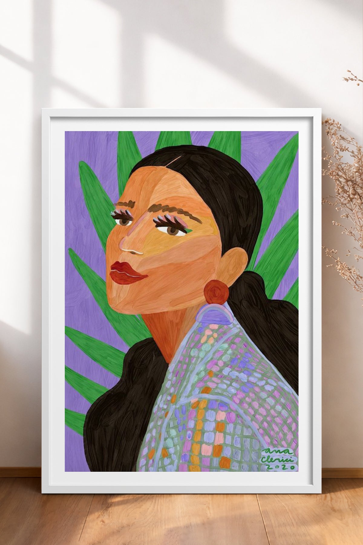 HOMEPACK Ahşap Çerçeveli Tablo Çerçeveli Poster Sanatsal Modern Duvar Dekoru TK-854