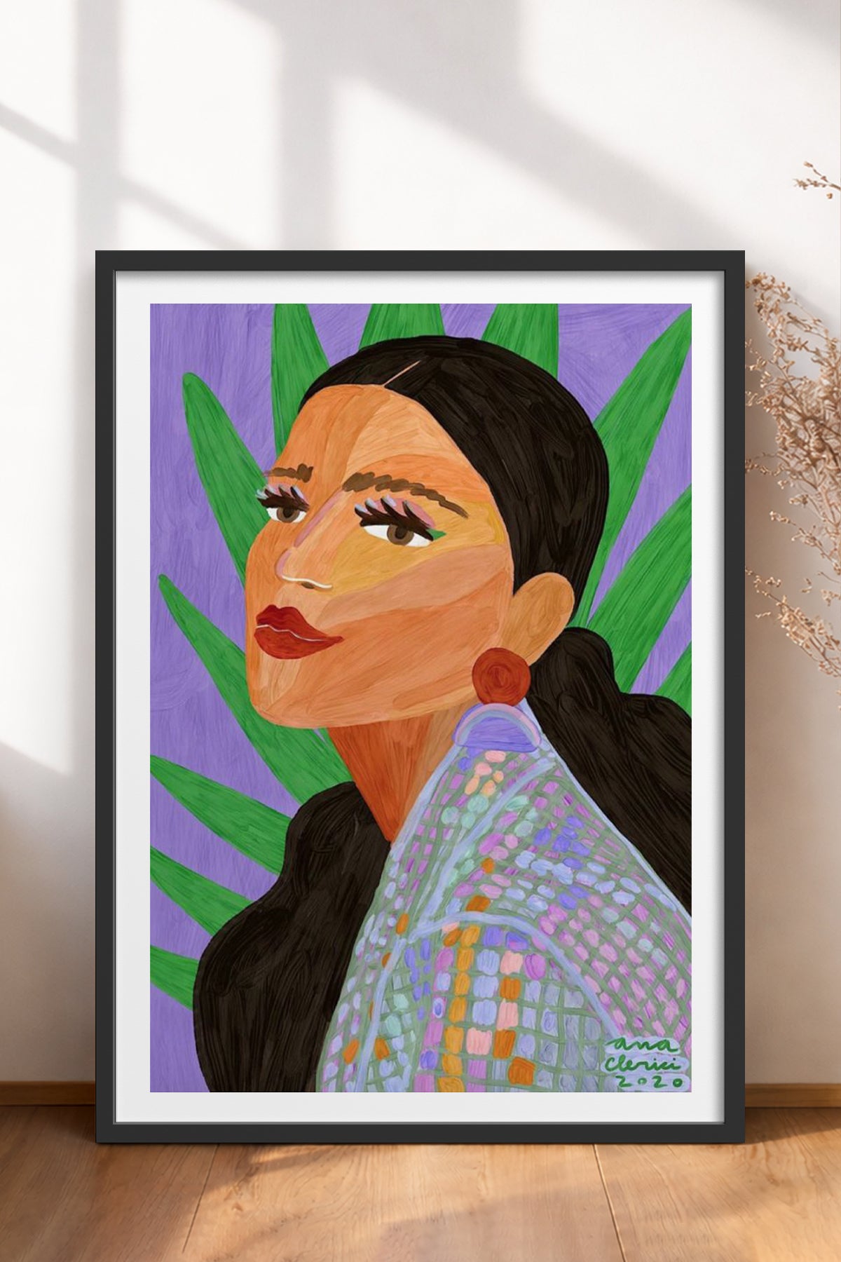 HOMEPACK Ahşap Çerçeveli Tablo Çerçeveli Poster Sanatsal Modern Duvar Dekoru TK-854