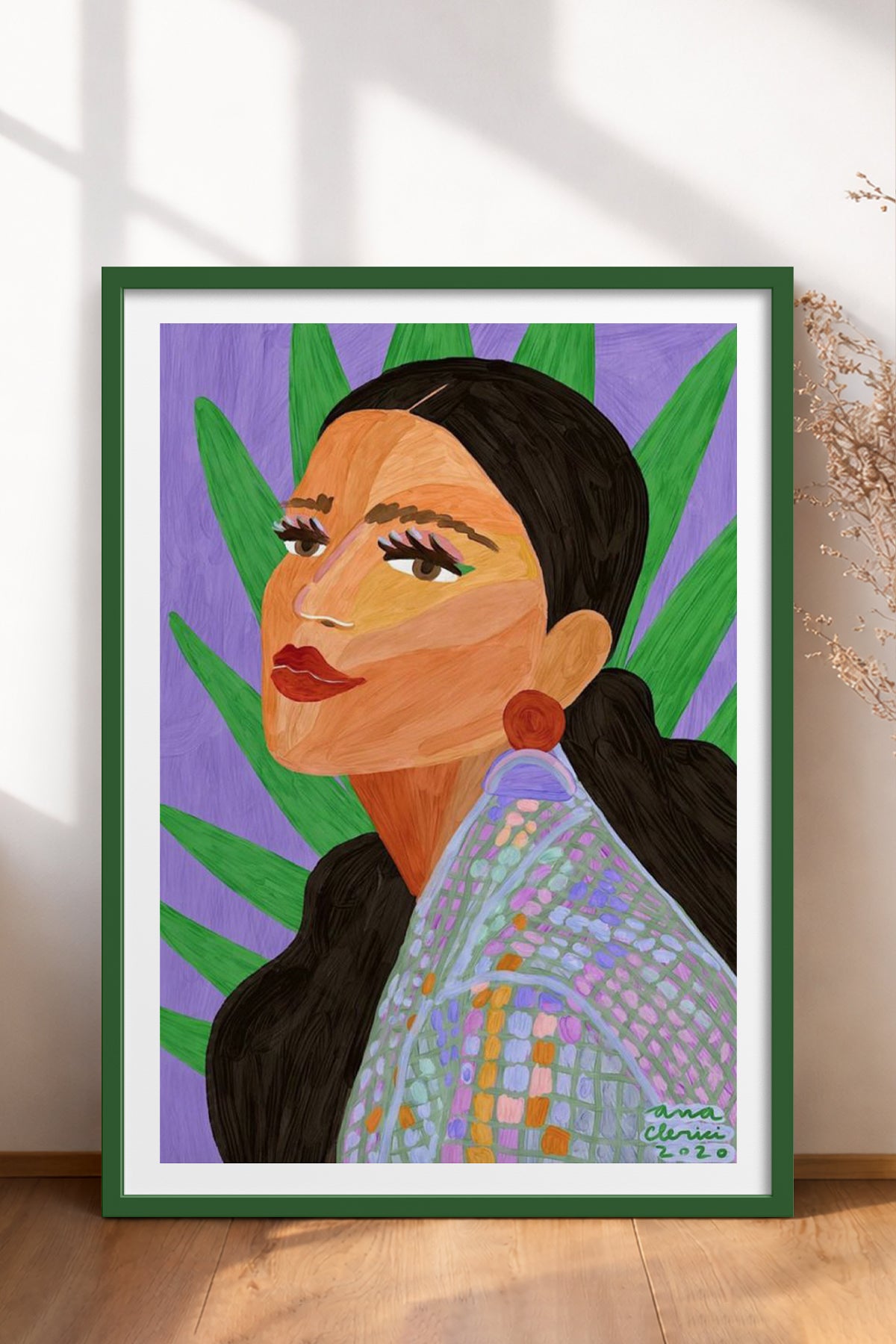 HOMEPACK Ahşap Çerçeveli Tablo Çerçeveli Poster Sanatsal Modern Duvar Dekoru TK-854