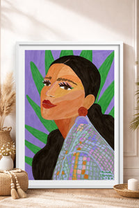 HOMEPACK Ahşap Çerçeveli Tablo Çerçeveli Poster Sanatsal Modern Duvar Dekoru TK-854