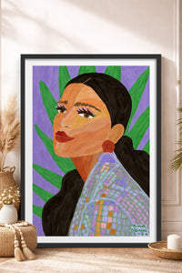 HOMEPACK Ahşap Çerçeveli Tablo Çerçeveli Poster Sanatsal Modern Duvar Dekoru TK-854