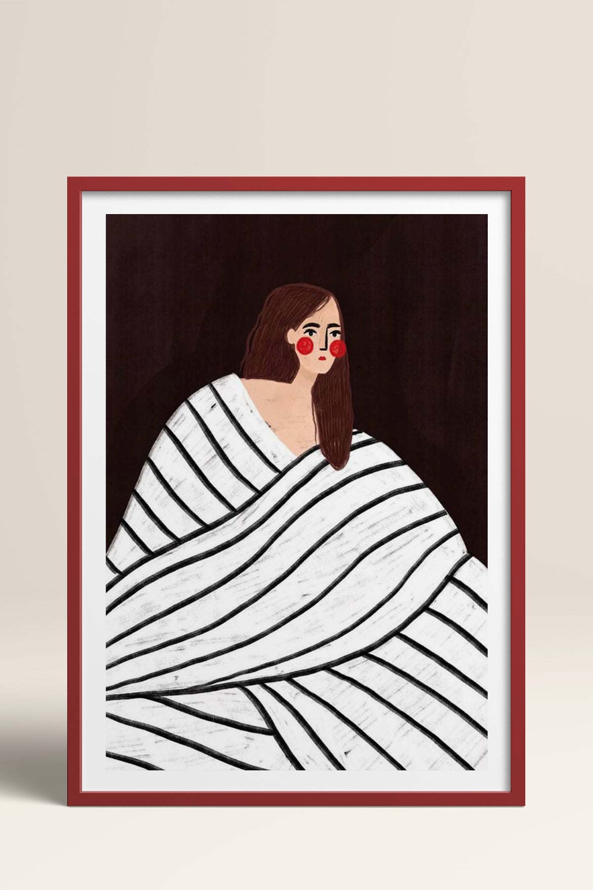 HOMEPACK Ahşap Çerçeveli Tablo Çerçeveli Poster Sanatsal Modern Duvar Dekoru TK-856