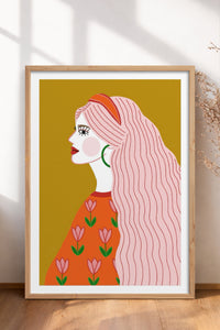 HOMEPACK Ahşap Çerçeveli Tablo Çerçeveli Poster Sanatsal Modern Duvar Dekoru TK-858