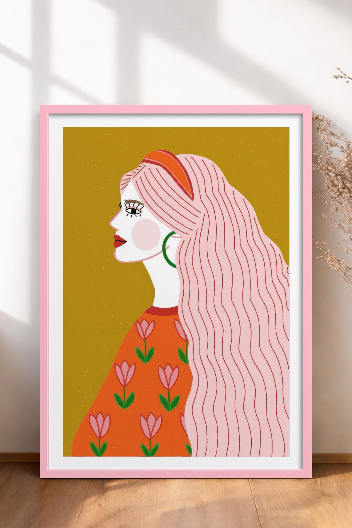 HOMEPACK Ahşap Çerçeveli Tablo Çerçeveli Poster Sanatsal Modern Duvar Dekoru TK-858