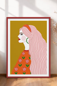 HOMEPACK Ahşap Çerçeveli Tablo Çerçeveli Poster Sanatsal Modern Duvar Dekoru TK-858
