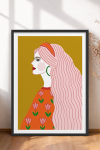 HOMEPACK Ahşap Çerçeveli Tablo Çerçeveli Poster Sanatsal Modern Duvar Dekoru TK-858
