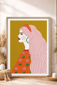 HOMEPACK Ahşap Çerçeveli Tablo Çerçeveli Poster Sanatsal Modern Duvar Dekoru TK-858