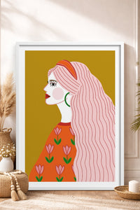HOMEPACK Ahşap Çerçeveli Tablo Çerçeveli Poster Sanatsal Modern Duvar Dekoru TK-858
