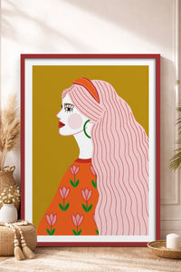 HOMEPACK Ahşap Çerçeveli Tablo Çerçeveli Poster Sanatsal Modern Duvar Dekoru TK-858