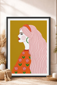 HOMEPACK Ahşap Çerçeveli Tablo Çerçeveli Poster Sanatsal Modern Duvar Dekoru TK-858