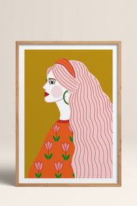 HOMEPACK Ahşap Çerçeveli Tablo Çerçeveli Poster Sanatsal Modern Duvar Dekoru TK-858
