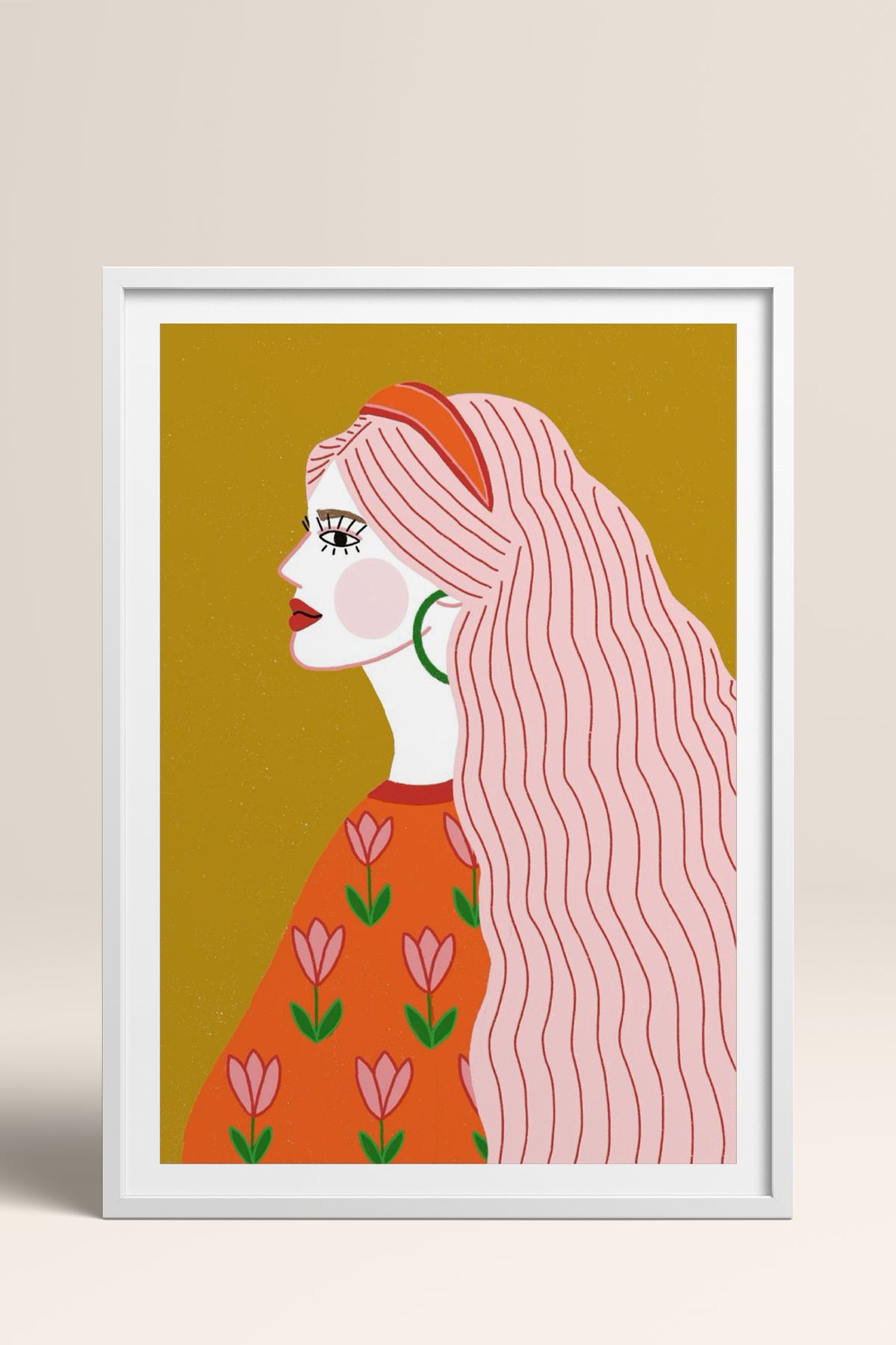 HOMEPACK Ahşap Çerçeveli Tablo Çerçeveli Poster Sanatsal Modern Duvar Dekoru TK-858
